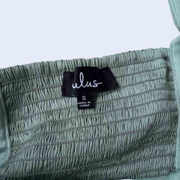 Superdown Halter Ruched Wrap Mini Dress Green S Fitted Y2K - Picture 3 of 4